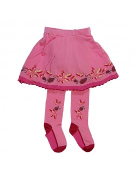 baby cotton tights with skirt