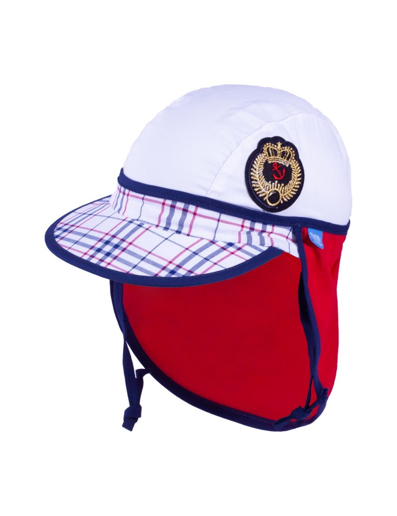 UPF +30 Summer Sailor Hat Red