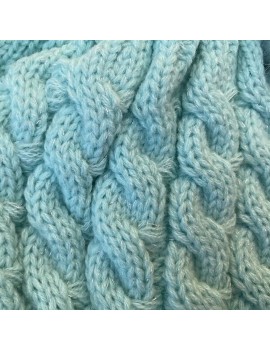 KNITTED HAT TURQUOISE