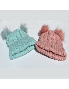 KNITTED HAT TURQUOISE
