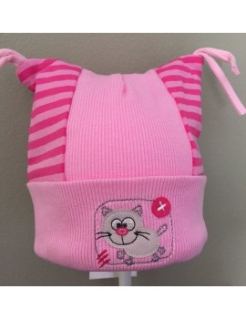 MY KITTY BABY HAT PINK