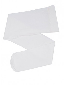 White plain Microfiber tights
