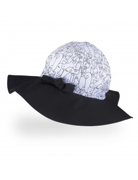 UPF +30 Sun Hat Black and White