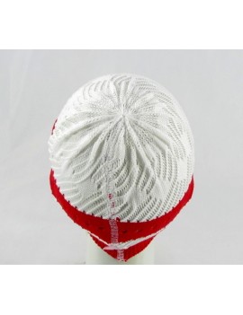 KATE HAT WHITE RED