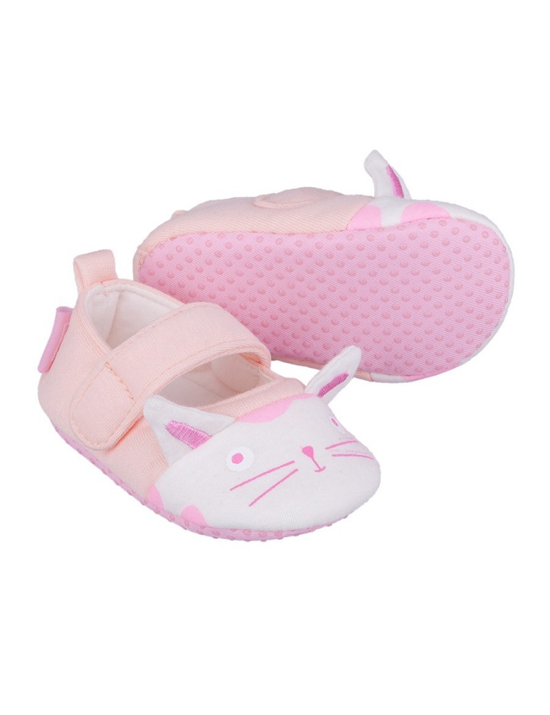 KITTY SOFT BABY SHOES PINK/CREAM