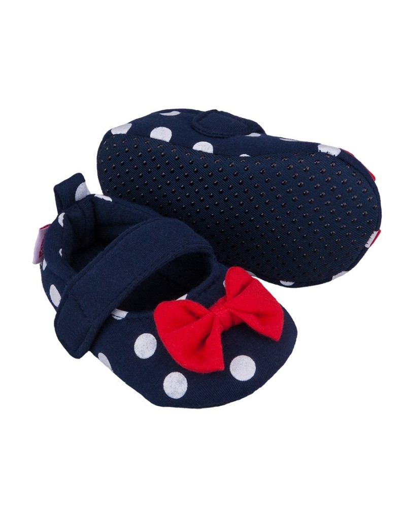 RED BOW SOFT BABY SHOES