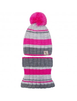 WINTER HAT AND SNOOD STRIPES 3