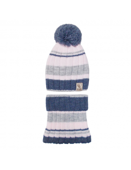 WINTER HAT AND SNOOD STRIPES 4