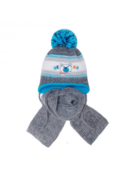 HAT AND SCARF SET BEAR