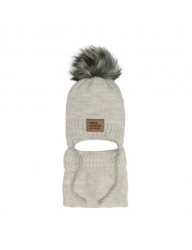 HAT AND SNOOD BEIGE